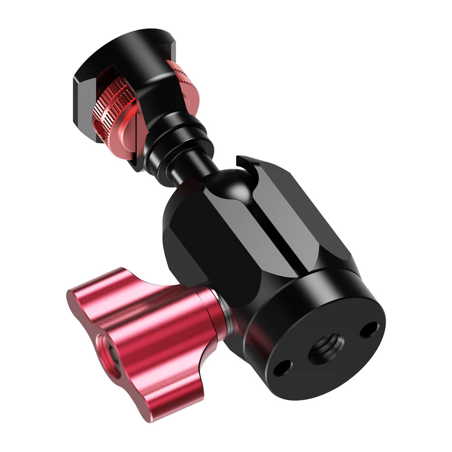 FEICHAO Mini-Kugelkopfklemme aus Aluminium in Schwarz mit 17mm Kugelkopf und 360° Drehung für Motorrad und Fahrrad, Tragfähigkeit 2kg - Bild 4
