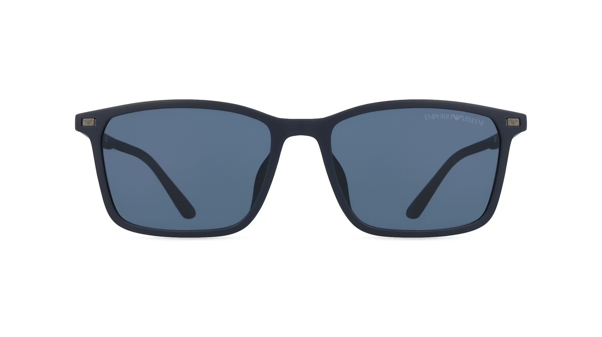 Emporio Armani 0EA4223U Sonnenbrille, Vollrand, Quadratisch, Kunststoff, Herren, blau - Bild 1