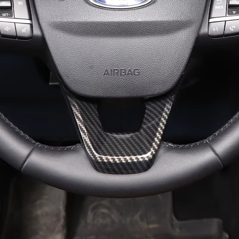 Suetlcoity Lenkradabdeckung Zierleiste im Carbon-Look für Ford Maverick 2022-2026, Schwarz - Bild 3