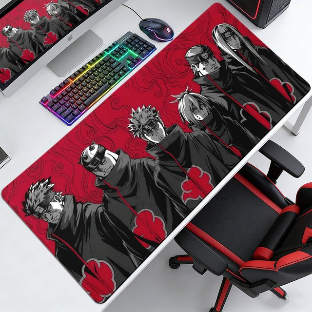 Bandai Akatsuki N-Naruto XXL Mauspad in Multicolour für Gaming und Büro - Bild 1