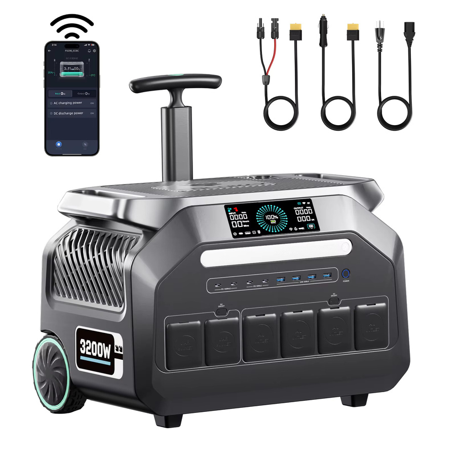 IEE Outdoors Tragbare Powerstation P3200 Solargenerator mit 2048Wh Kapazität und 3200W Leistung - Bild 8