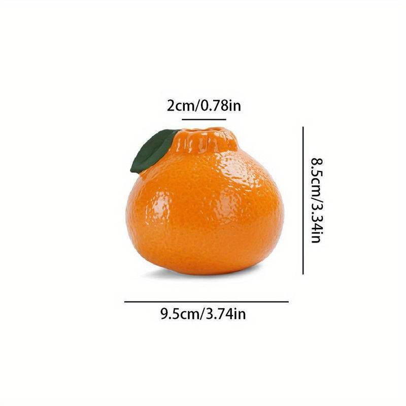 SZwatch Dekorative Vase in Fruchtform in Orange für Schnittblumen und Tischdeko - Bild 5