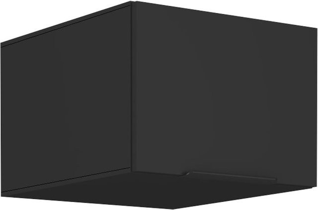 Aufsatzschrank Hochschrank SIENA Schwarz für die Küche, Breite: 50 cm - Bild 1