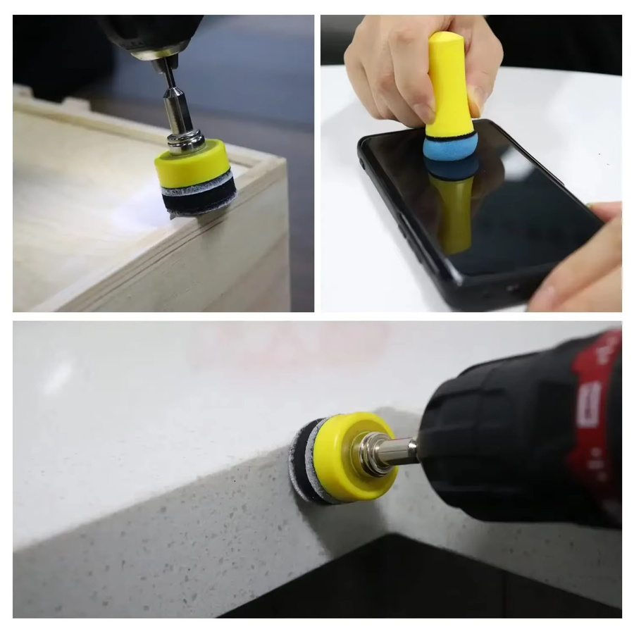 VIBRATITE 191-teiliges Nass- und Trockenschleifset mit Polierpads und Trägerplatte, Körnung 60 bis 10000, Multicolor, für Bohrer und Luftschleifer - Bild 6