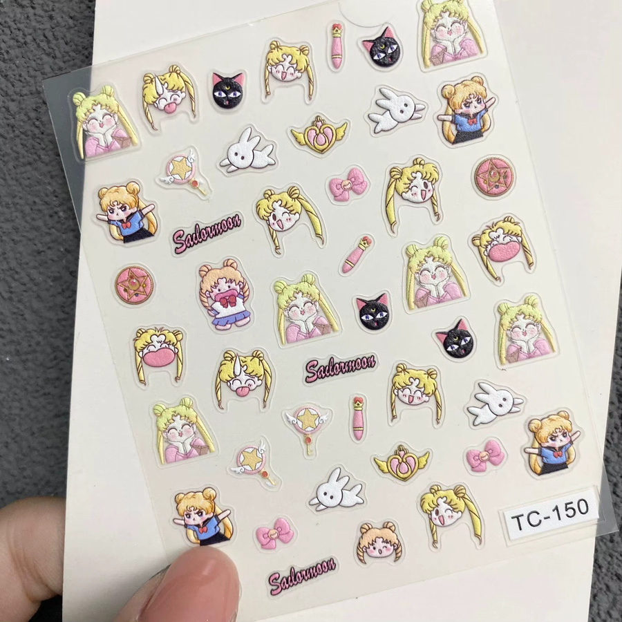 Bandai Sailor Moon Nagelaufkleber, Unisex - Bild 3