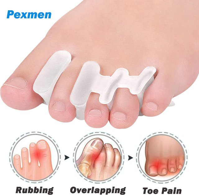 Pexmen Gel Toe Separator Protector Bunion Korrektor, Unisex - Bild 1