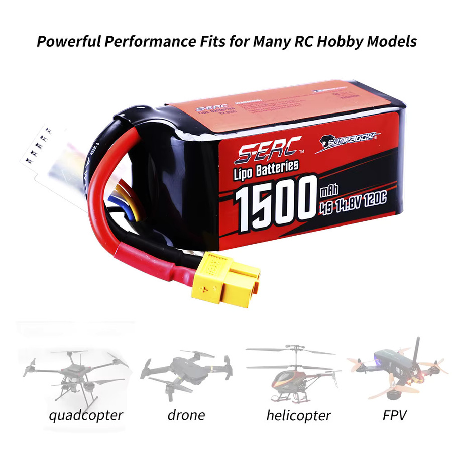 Sunpadow Lipo-Akku, 2-teiliges Set, mit XT60-Stecker - Bild 3