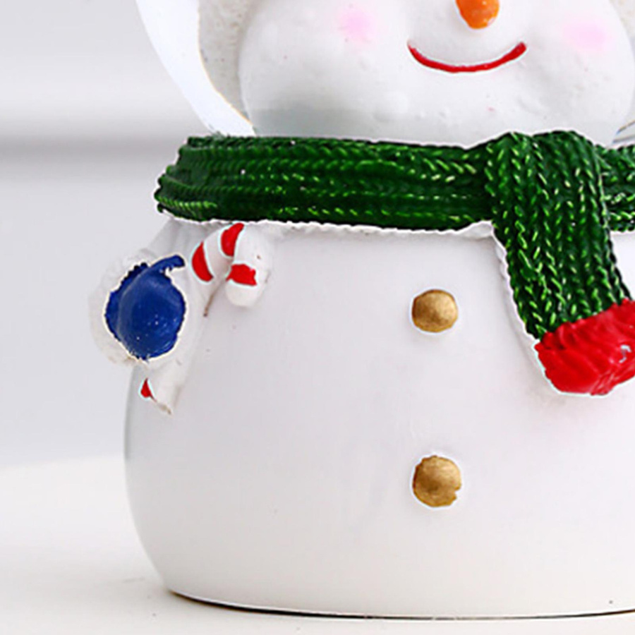 TOMTOP JMS Weihnachts-Schneekugel mit Farbwechsel-LED-Beleuchtung aus Glas und Harz in Multicolour - Bild 3
