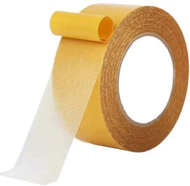 DHDH Doppelseitiges Klebeband mit Netzgewebe, gelb, 5 m - Bild 1