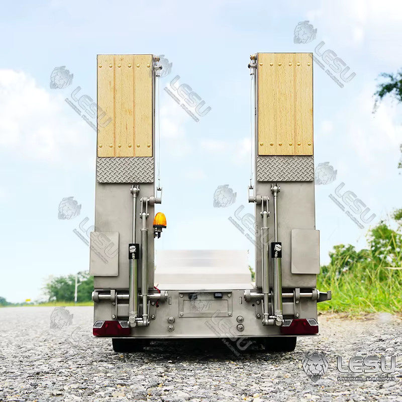 LESU Projektanhänger LKW, Sattelauflieger, 1:14, hydraulische Hub-Heckplatte - Bild 2