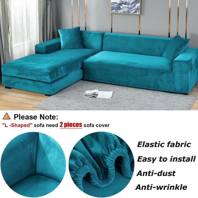 Yiran Furniture Samt-Sofabezug in Braun, elastischer Stretchbezug für 1-Sitzer Sessel, Breite: 90-140 cm - Bild 2