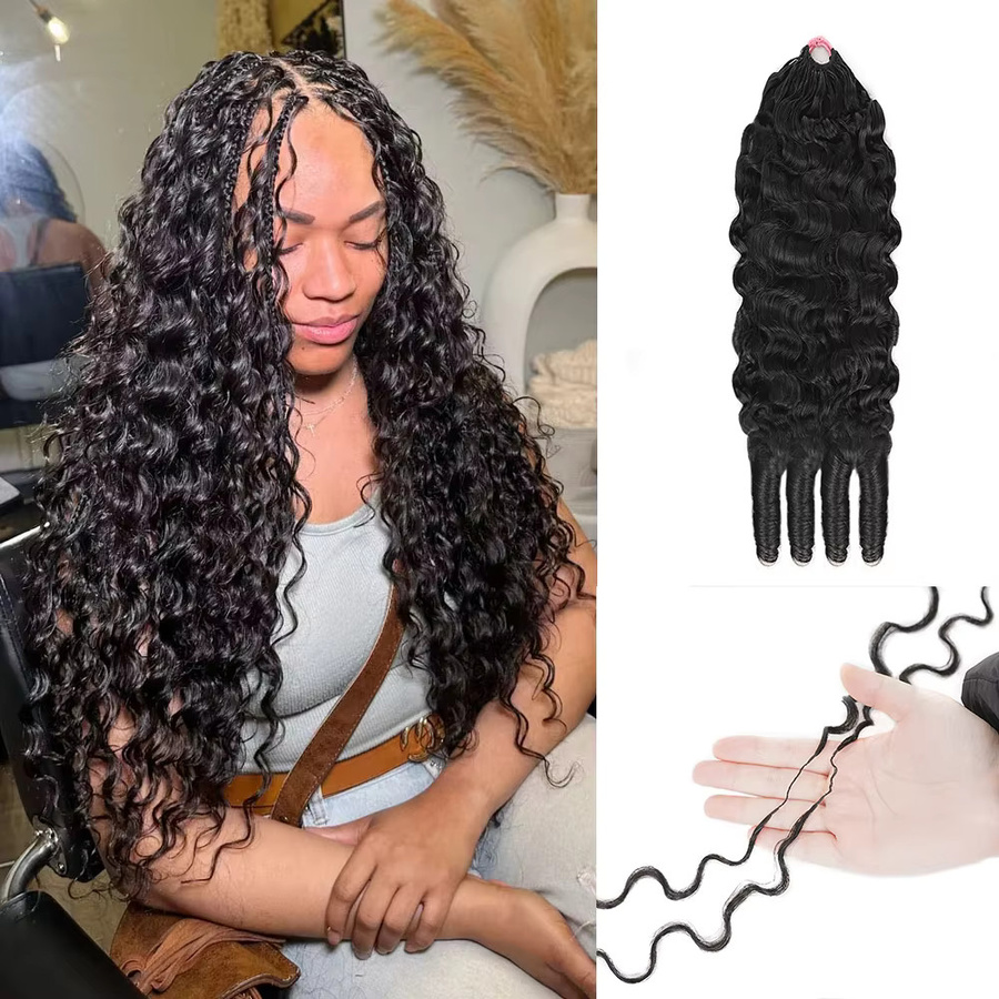 Cheetahbeauty Echthaar-Extensions, burmesisches Haar, lockig, Damen - Bild 3