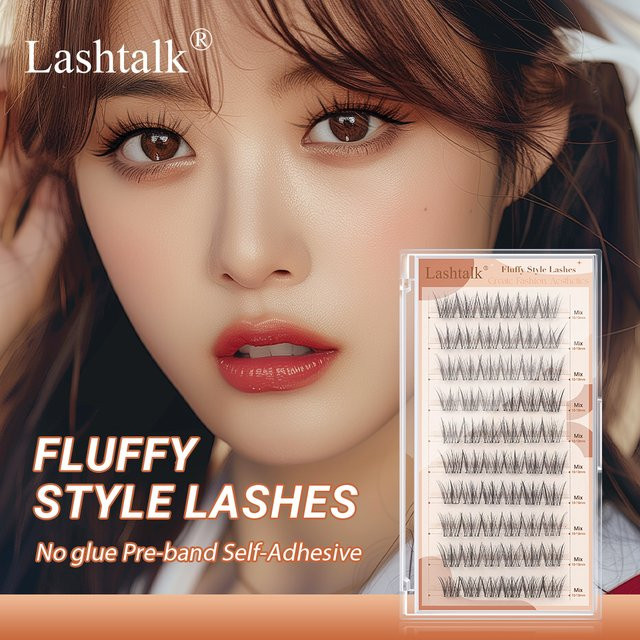 Lashtalk DIY-Wimpern Anime Cluster, natürlich, 60 Stück - Bild 1