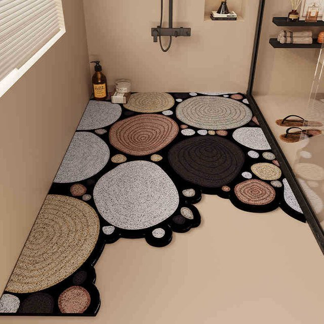 Anti-Rutsch-Matte fürs Badezimmer von Yiran Furniture, schwarz, B/B: 60 x 90 cm - Bild 1