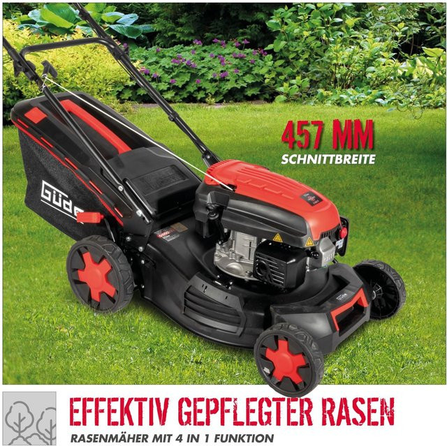 Güde Rasenmäher BIG WHEELER 464.3 R in Rot mit Benzinmotor und Stahlblechgehäuse - Bild 1