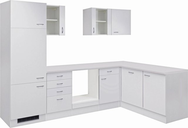 Flex-Well Classic Winkelküche Wito in Weiß ohne Elektrogeräte B/T/H: 280 x 60 x 200 cm - Bild 1