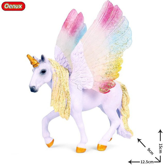 Oenux Regenbogen-Pegasus Märchen Actionfigur PVC ab 3-6 Jahre - Bild 1