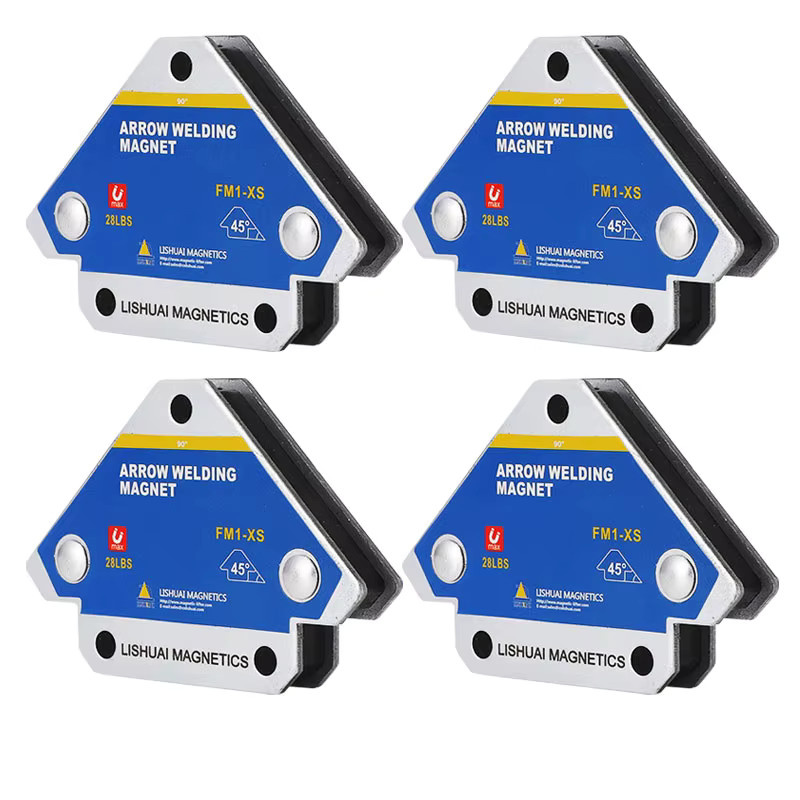 4er-Set Magnetische Schweißfixierer mit 45°, 90° und 135° Winkeln, Ferrit-Schweißpositionierer mit 12,5 kg Haltekraft - Bild 5