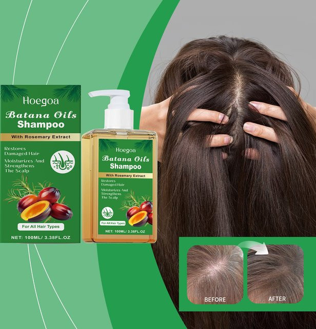 HOEGOA Shampoo mit Batana-Öl und Rosmarin, 100/300 ml, Unisex - Bild 1