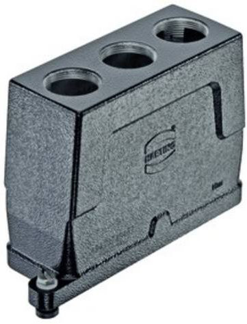 Harting Tüllengehäuse 19400240467 in Schwarz und Grau aus Aluminium - Bild 1