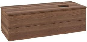 V&B Waschtischunterschrank Antao mit Frontstruktur in Weiß, B/T/H: 120 x 50 x 50 cm - Bild 1