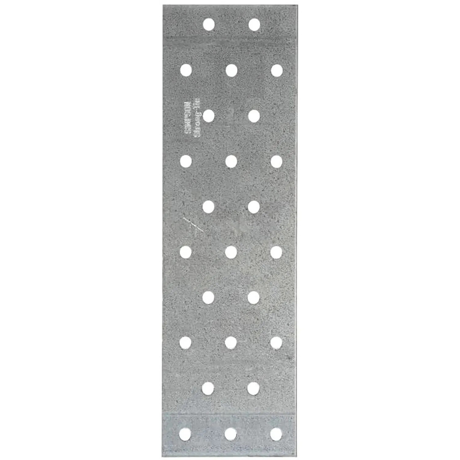 Simpson Lochblech aus Stahl, feuerverzinkt, grau, B: 14,0 cm, H: 10,0 cm, Tiefe: 2 mm - Bild 2