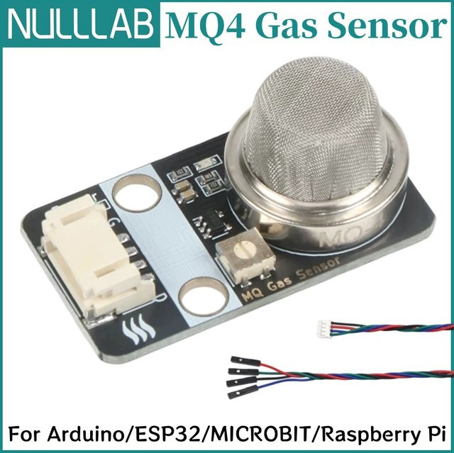 NullLab MQ-4 Methangas-Sensor mit Analog- und Digitalausgang im PH2.0 Gehäuse für Arduino ESP32 Microbit und Raspberry Pi - Bild 1