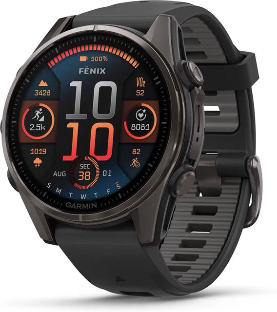 Garmin Smartwatch fenix 8, Saphirglas, Silikonband, 43 mm, Herren - Bild 1