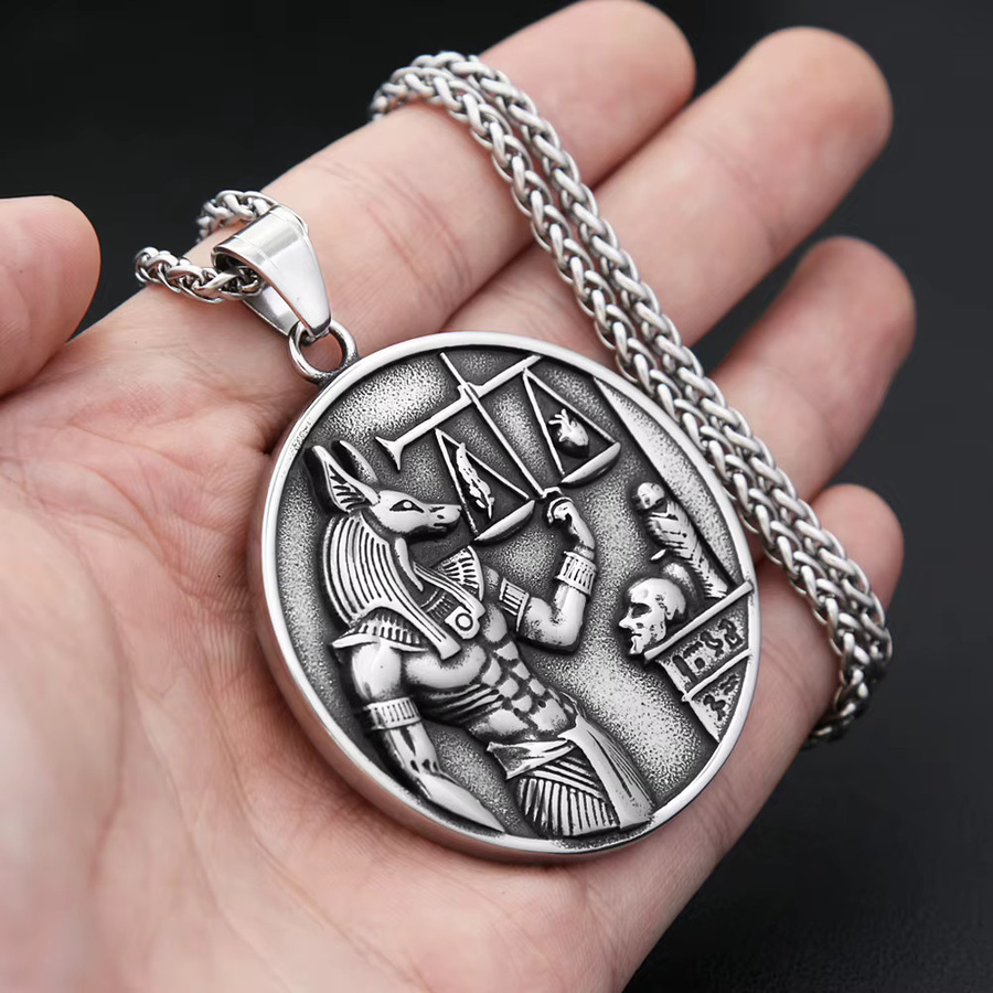 NORTHMAN Anhänger Halskette, Edelstahl, Silber, Vintage, Unisex - Bild 4