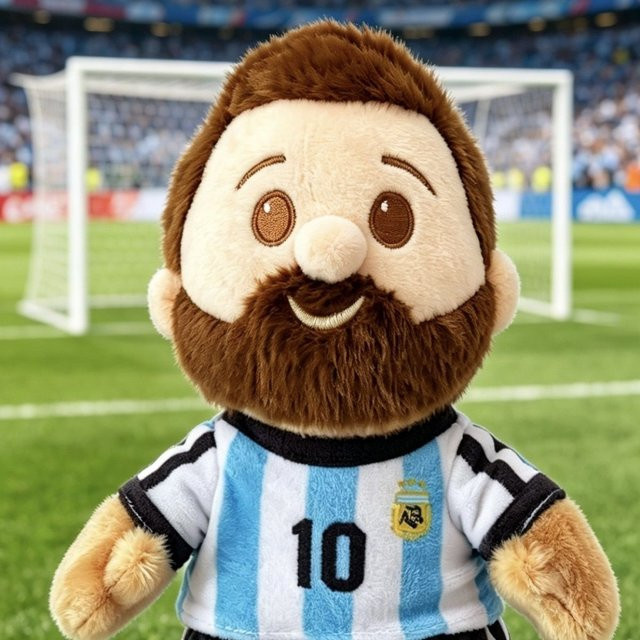 Star Trading Messi Argentinien Plüschfigur, 15cm, bunt - Bild 1
