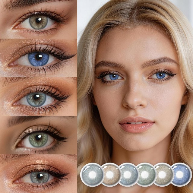 VISUASHOW Cannes Myopia Farbige Kontaktlinsen, 14,5 mm, weiche Linsen - Bild 1