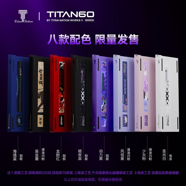 TITAN60 Gehäuse aus Aluminiumlegierung für Wooting 60HE+ und mechanische Gaming-Tastaturen in Rot - Bild 1