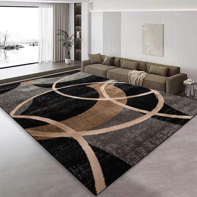 Karpetti Nordischer Abstrakter Teppich mit geometrischem Design, rutschfest und waschbar, Mehrfarbig, B/T: 80 x 120 cm - Bild 1