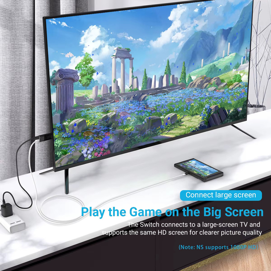Gopala USB-C auf HDMI 4K Adapter Kabel für MacBook, iPad, Nintendo Switch und Laptop - Bild 2