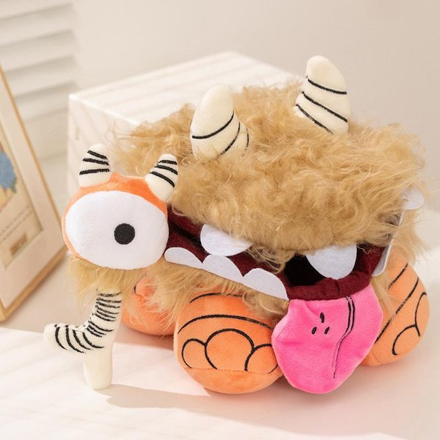 Yiran toy Kawaii Monster mit Hörnern, Plüsch Stofftier, 22cm - Bild 1
