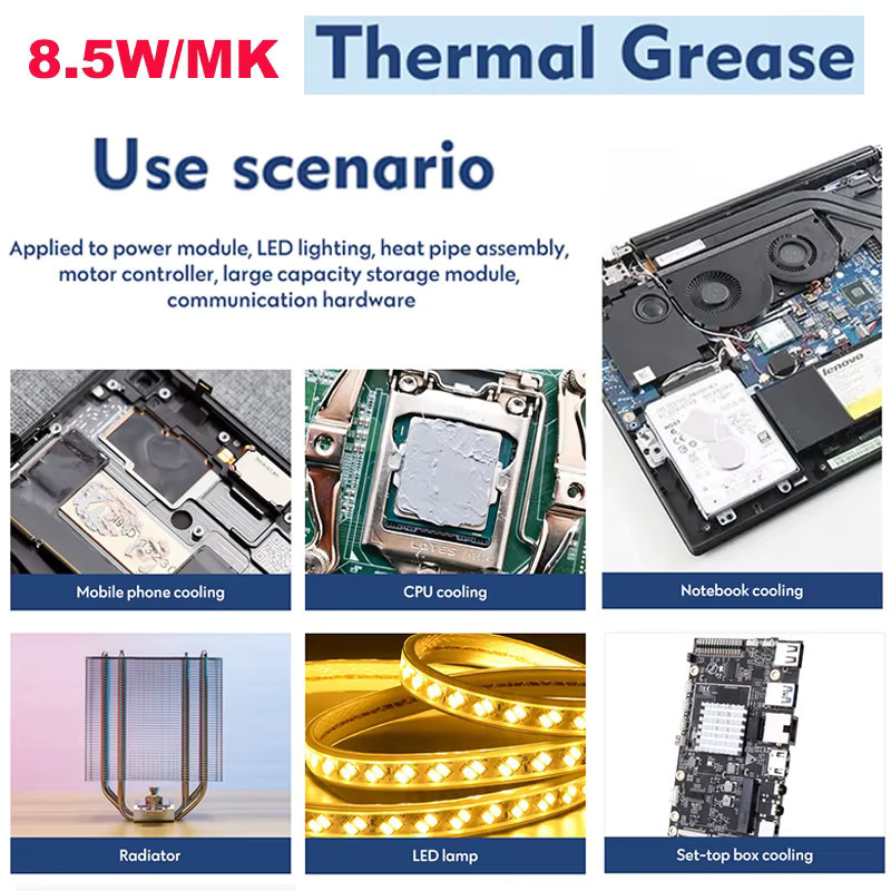 Fehonda Hochleistungs-Wärmeleitpaste mit 8,5W/mk für CPU und GPU Kühlung - Bild 4