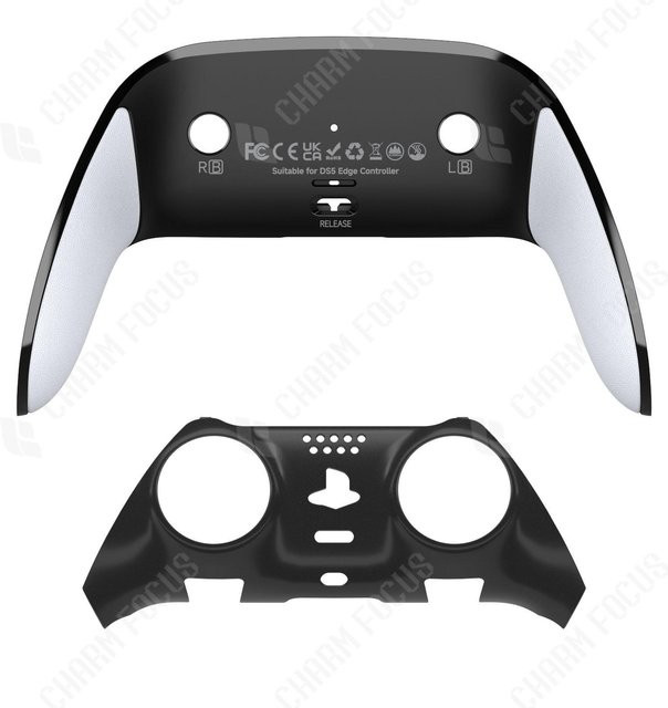 Sony PS5 Edge Controller Ersatzschale Anti-Rutsch Rückabdeckung in Mehrfarbig und Schwarz - Bild 1