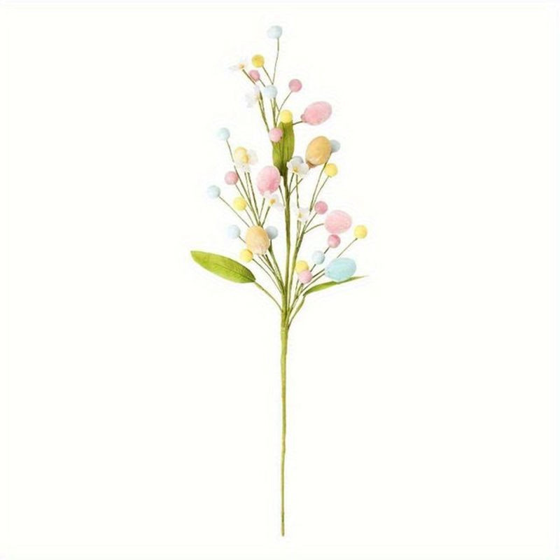 SZwatch Osterdekoration Mehrfarbige Vase für Schnittblumen aus Keramik und Kunststoff in zylindrischer Form - Bild 1