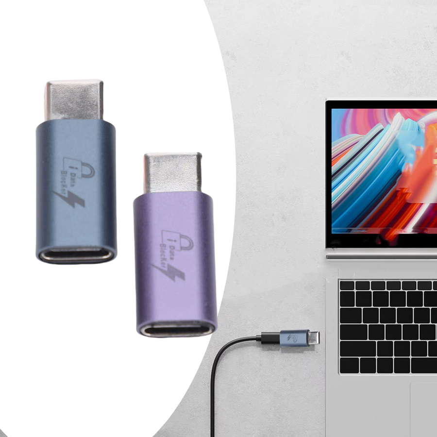 USB-C-zu-C-Datenblocker für sicheres Laden von Mobiltelefonen zum Schutz vor Juice-Jacking und Hacking - Bild 3