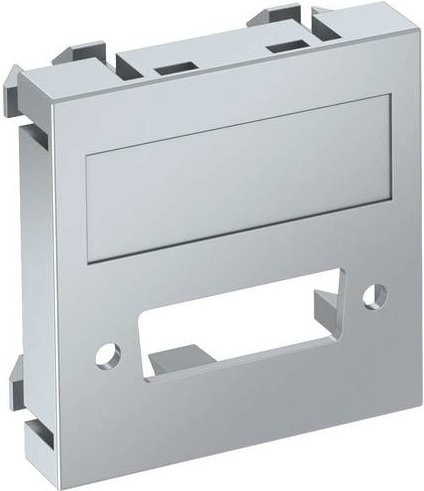 OBO Bettermann Abdeckung Multimediaträger in Silber, B/H/T: 4,5 x 4,5 x 0,9 cm - Bild 1