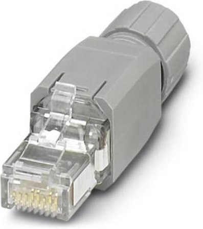 Phoenix Contact 1658435 Sensor-Aktor-Datensteckverbinder Stecker gerade grau mit 4 Polen - Bild 1