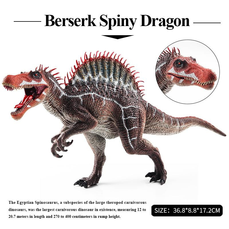 Oenux Jurassic World Dinosaurier Actionfiguren Spinosaurus Indominus Rex Tyrannosaurus mit offenem Mund - Bild 2