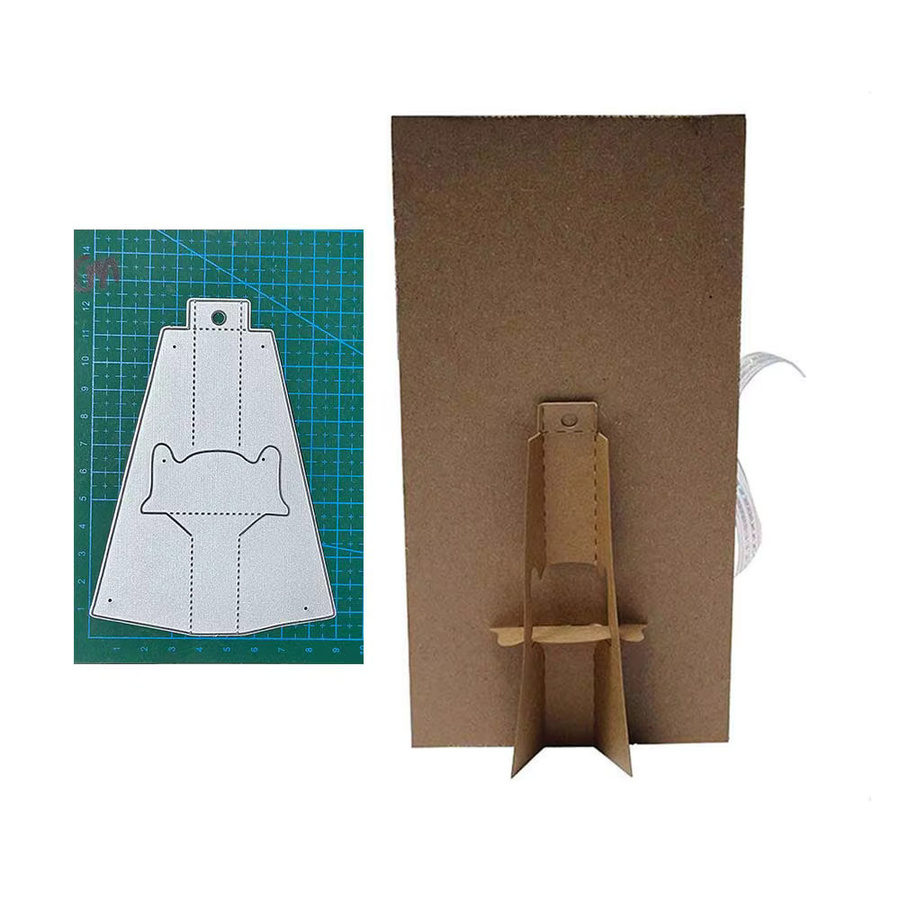 Metall Stanzform Halloween Vogel für Papierhandwerk und Sammelalben, Silber - Bild 2