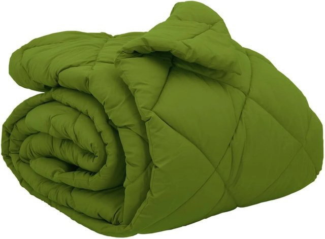 vidaXL Winterbettdecke aus Mikrofaser in Grün, B/B: 240 x 260 cm - Bild 1