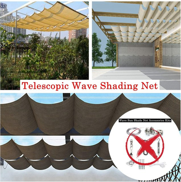 Graues HDPE Sonnenschutznetz mit Anti-UV-Schattierung für Terrasse und Balkon - Bild 1
