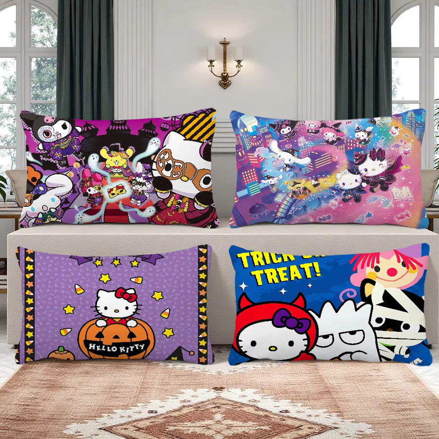 Sanrio Halloween Magische SRO Katze Kissenbezug Multicolor, Rechteckiger Kissenbezug für Sofa und Wohnzimmer - Bild 2