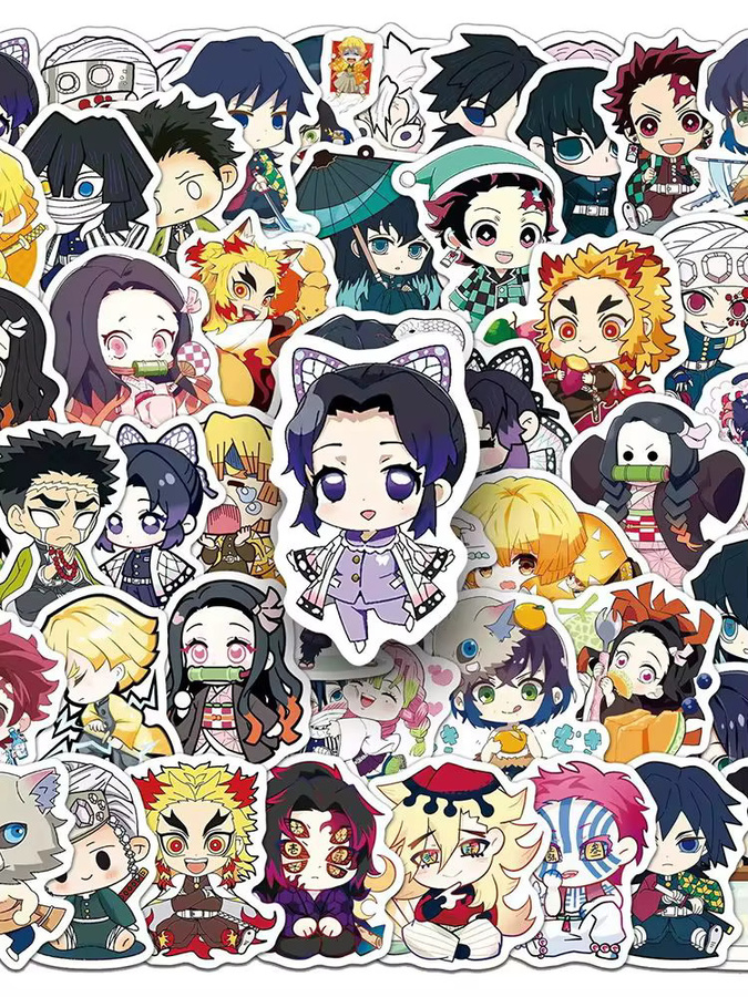 Bandai Demon Slayer Anime-Aufkleber, Kawaii Cartoon-Aufkleber - Bild 4