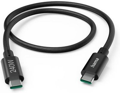 Hama Full-Featured USB-C Kabel USB 3.2 Gen1 240W Schwarz 1,5 m - Bild 1