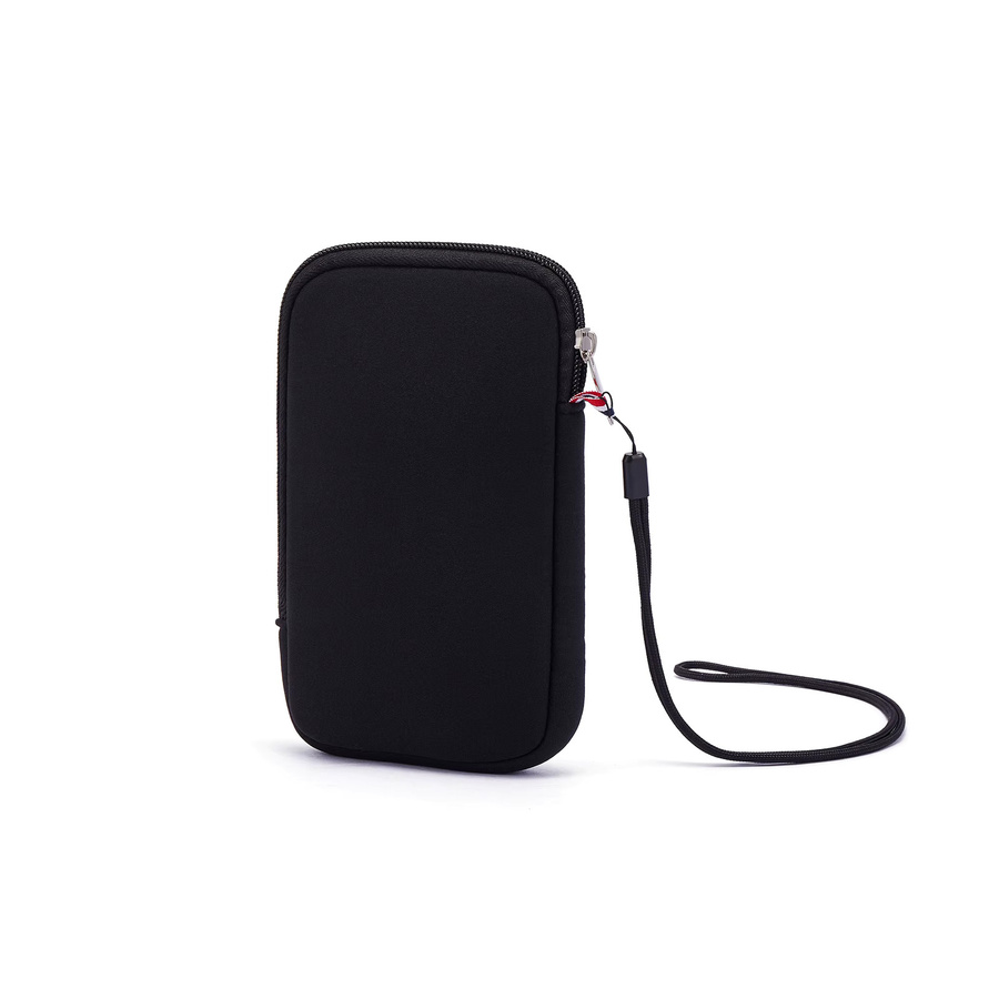 Mehrzweck-Handytasche mit Trageband in Grau als Aufbewahrungsorganisator für Kopfhörer, Kabel, Brillen und Schlüssel - Bild 2
