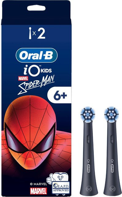 Oral-B iO Kids 6+ Marvel Spiderman Aufsteckbürsten, 2 Stück, Multicolour - Bild 1